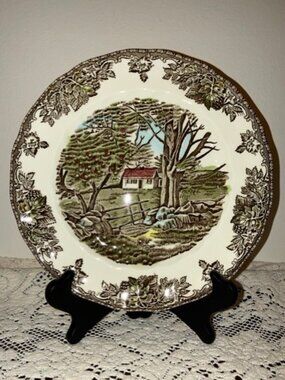 NWT Old Stock Johnson Brothers Friendly Village "The Stone Wall" 8-1/2" Plate